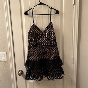 Lulus Dress - Size Large - Black and Nude - New With Tags